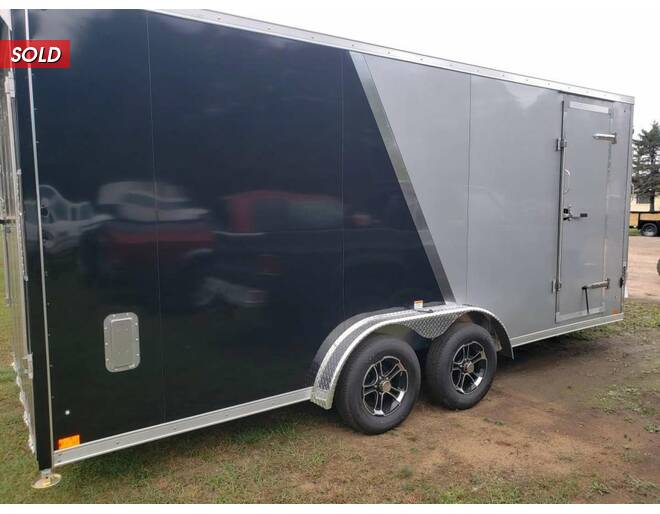 2022 Discovery Aerolite 7.5X23 Snowmobile Trailer at S and S Trailer Sales STOCK# 3147 Exterior Photo